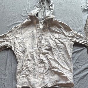 Men's Gray Hooded Jacket